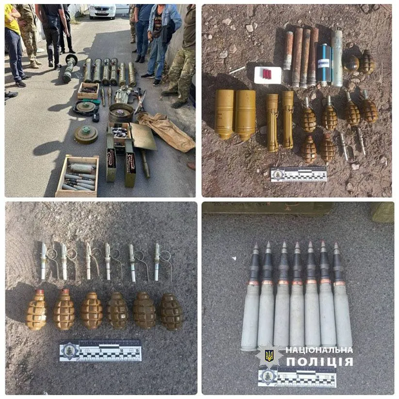 Гранаты, мины и выстрелы в гранатомет: в Киеве будут судить мужчину, который обустроил схроны с оружием. Фото