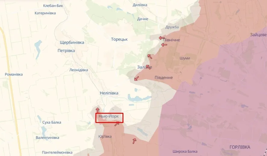 The occupiers did not completely capture New York in the Donetsk region: ISW maps