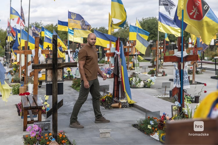 Александр Скорик на Берковецком кладбище в Киеве