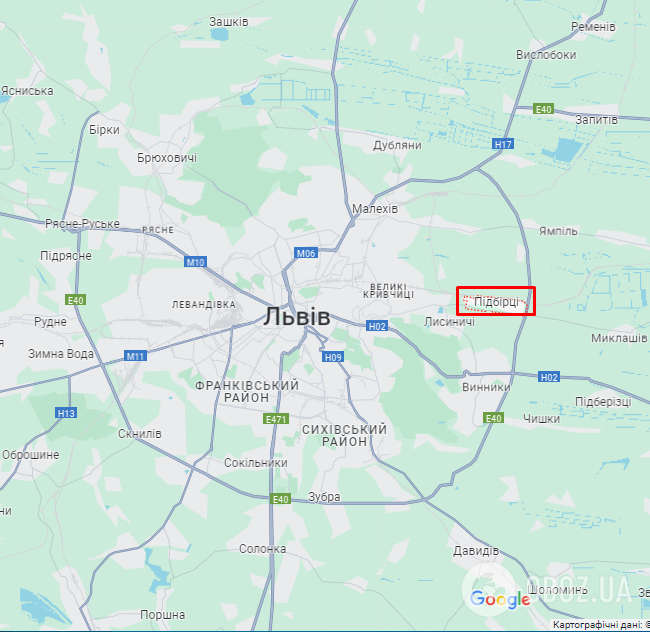 Подборцы на карте