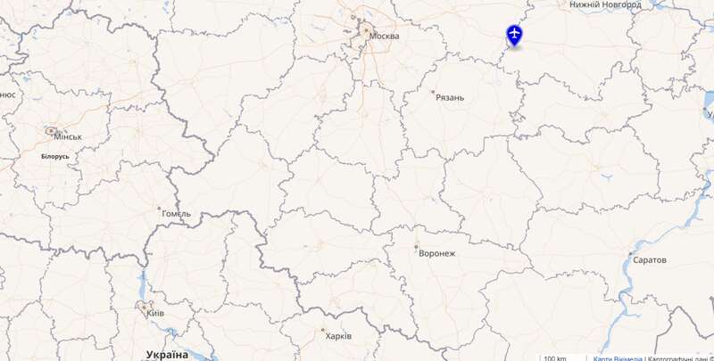 Аеродром Саваслейка на карті dqxikeidqxitkant