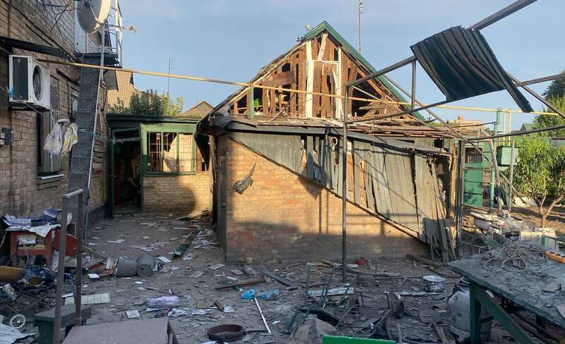 The enemy drove through Nikopol region: cafes, supermarkets, houses, gas pipelines and power lines were damaged. Photo