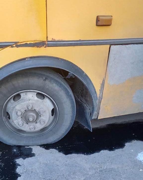 Occupiers Attack Kherson Region: Bus Damaged, Woman Injured. Photo