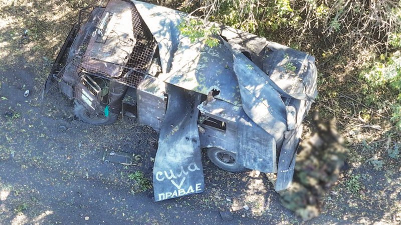 Уничтоженная техника окупантов