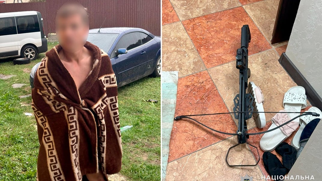 В Хмельницкой области пьяный мужчина стрелял из арбалета по машинам dqxikeidqxiqqeant
