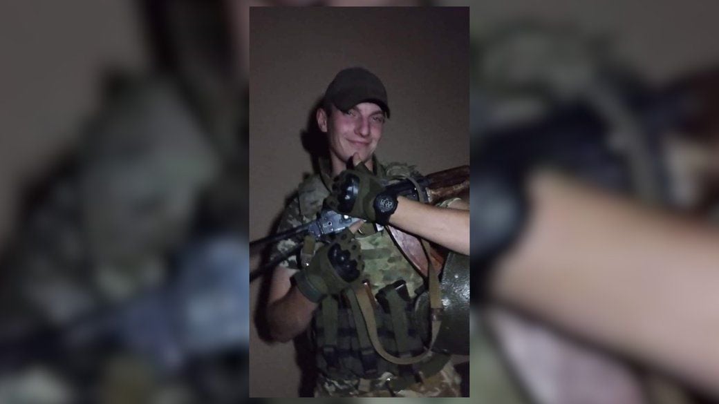 Украинский военный Руслан Голубенко / Скриншот из видео / ©