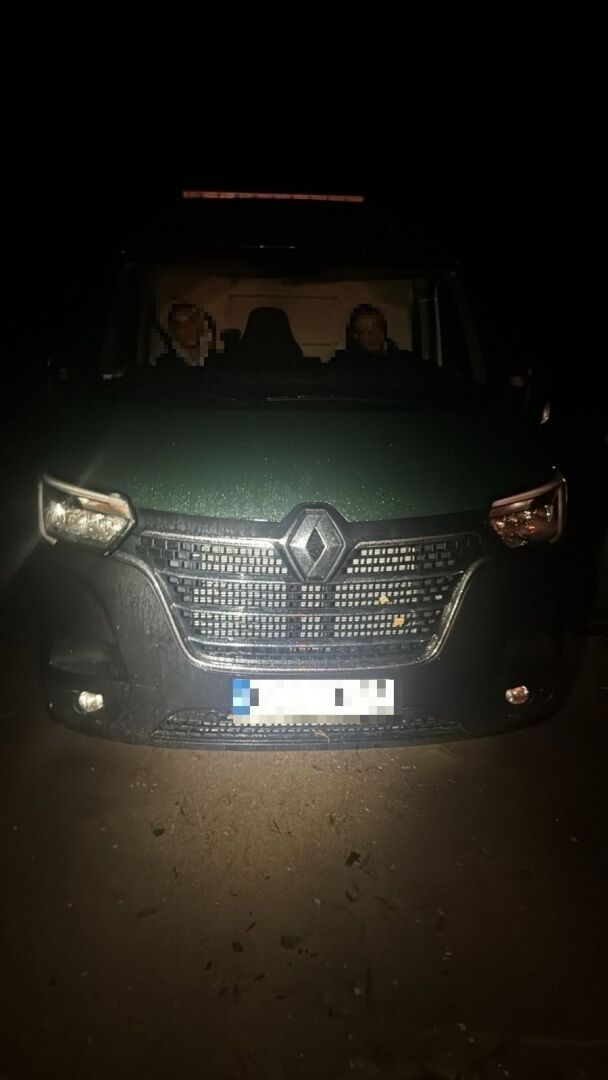 The two men who were in the vehicle turned out to be Ukrainians