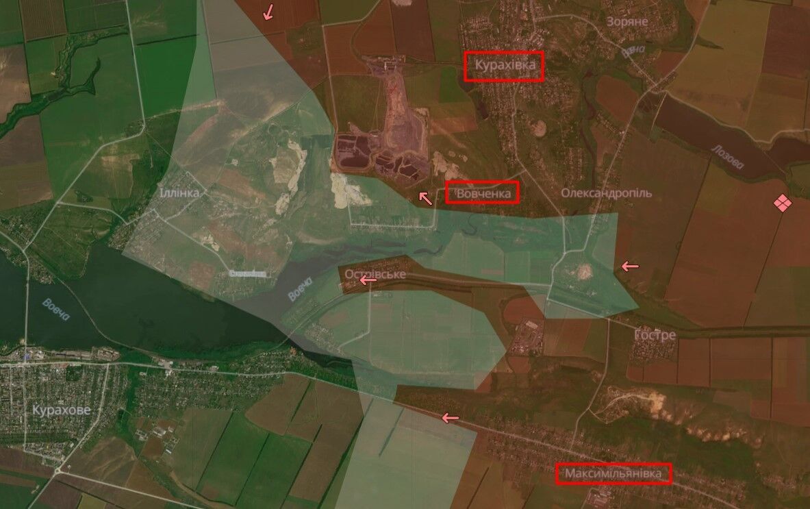 The Russian army occupied Kurakhivka and Shakhtarske in the Donetsk region – updated map from DeepState dqxikeidqxiqqeant