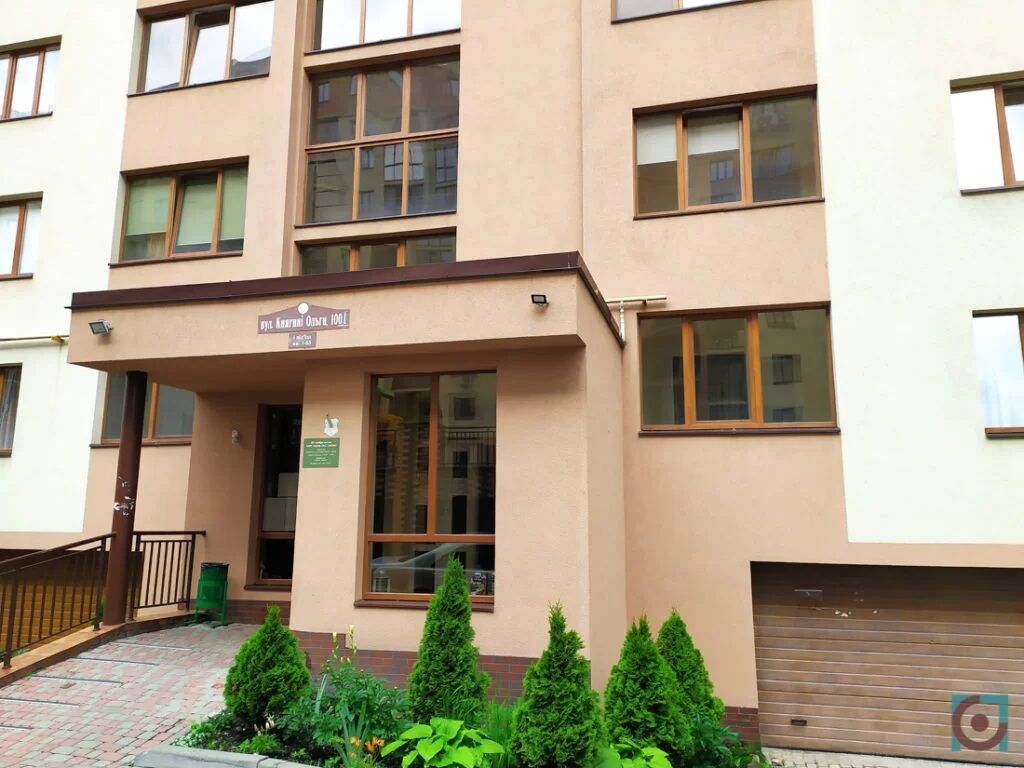 Residential building at 100 Kniahynia Olha Street, where the customs officers mother, Halyna Burdeina, owns an apartment