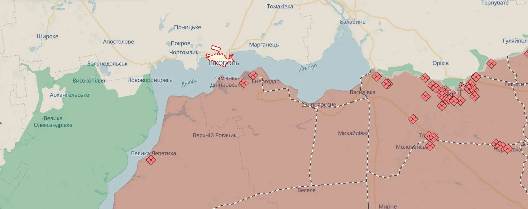 Россия атаковала Никопольщину: пострадали дома, авто, ЛЭП. Фото