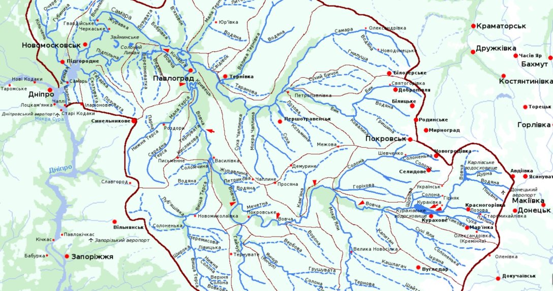 Курахівська дамба, підрив дамби, Старі Терни дамба, Курахівська ГЕС, річка Вовча