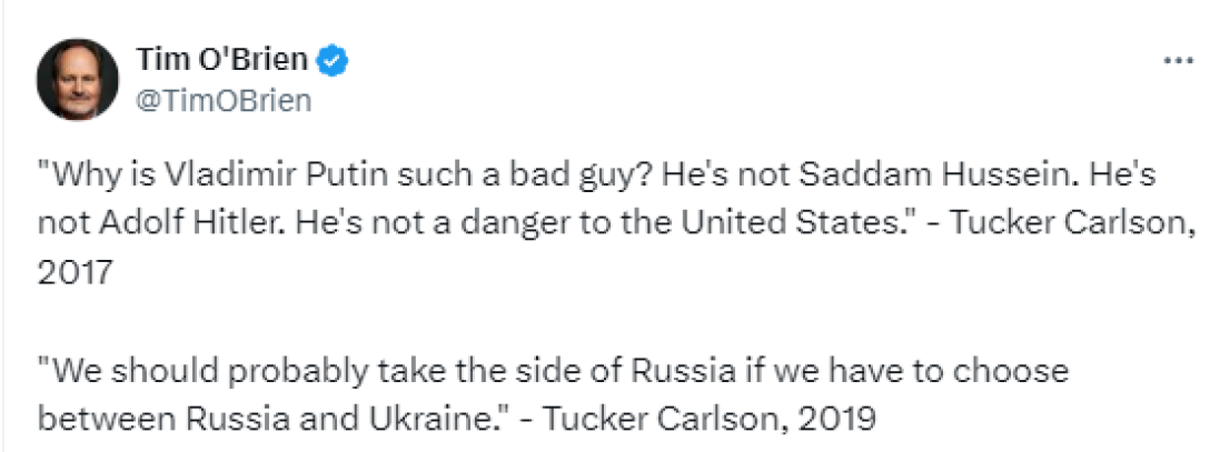 такер карлсон про путіна