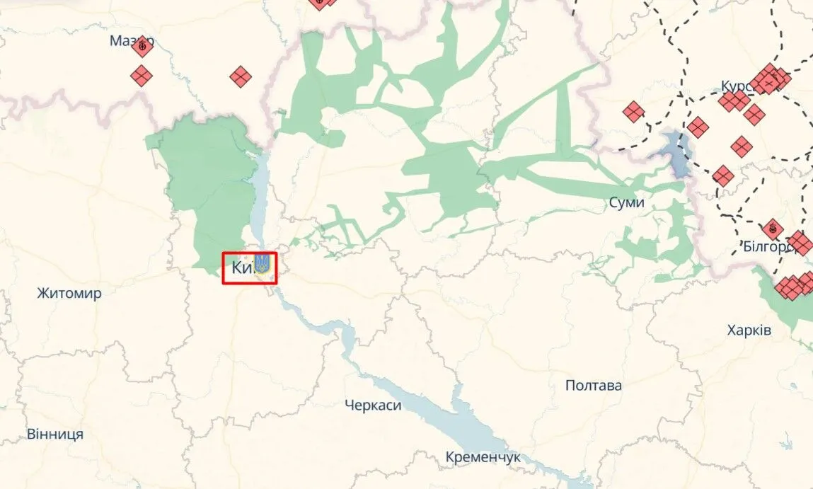 Силы ПВО сбили над Киевом dqxikeidqxiqqeant