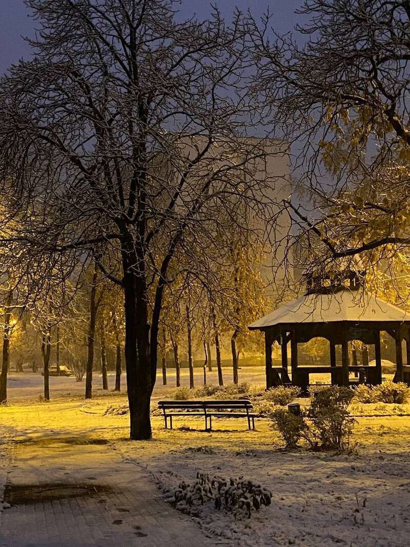 У Києві випав перший сніг та спровокував численні затори. Фото та відео