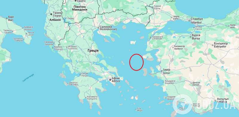 Регіон біля островів Лесбос та Хіос dqxikeidqxiqqeant