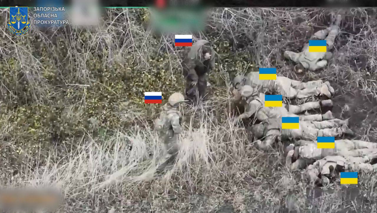 In Zaporizhia, Russian troops shot dead five Ukrainian captives dqxikeidqxitkant
