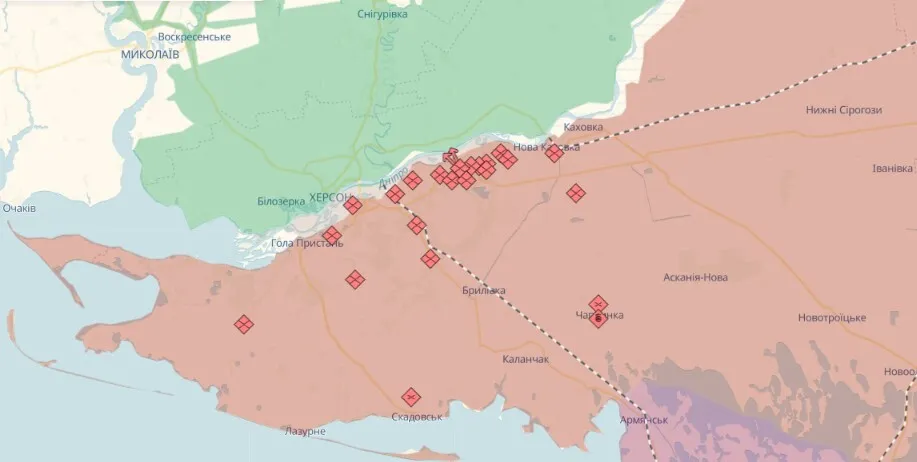 За добу на фронті відбулося 175 бойових зіткнень: у Генштабі розповіли, де веде наступ ворог. Карта