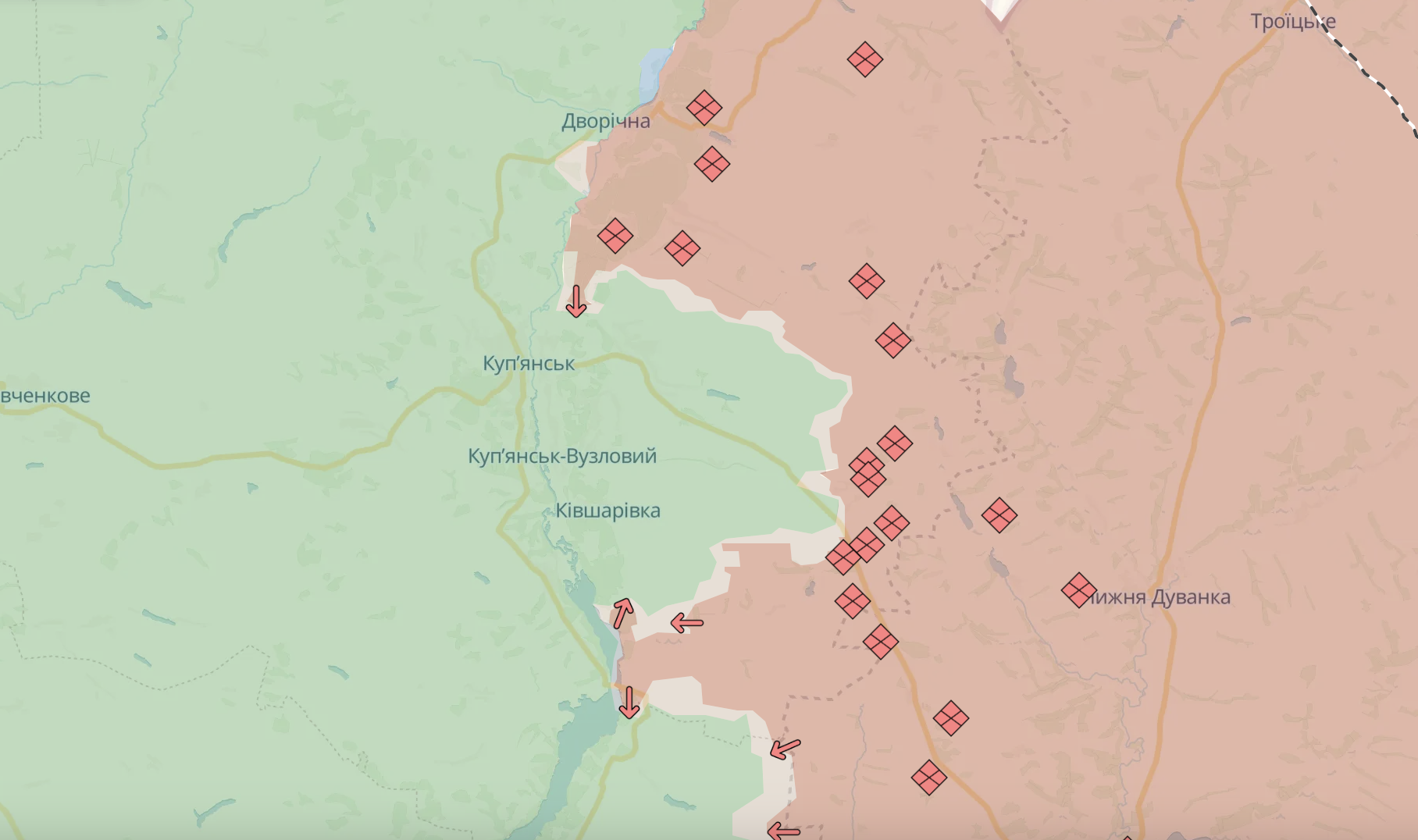 За добу на фронті відбулося 175 бойових зіткнень: у Генштабі розповіли, де веде наступ ворог. Карта