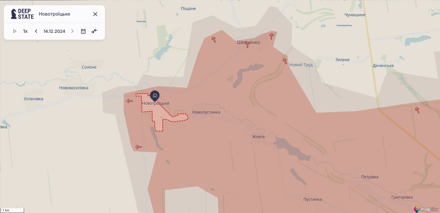 Армія Росії захопила нові населені пункти навколо Успенівки на Донеччині: оновлена карта