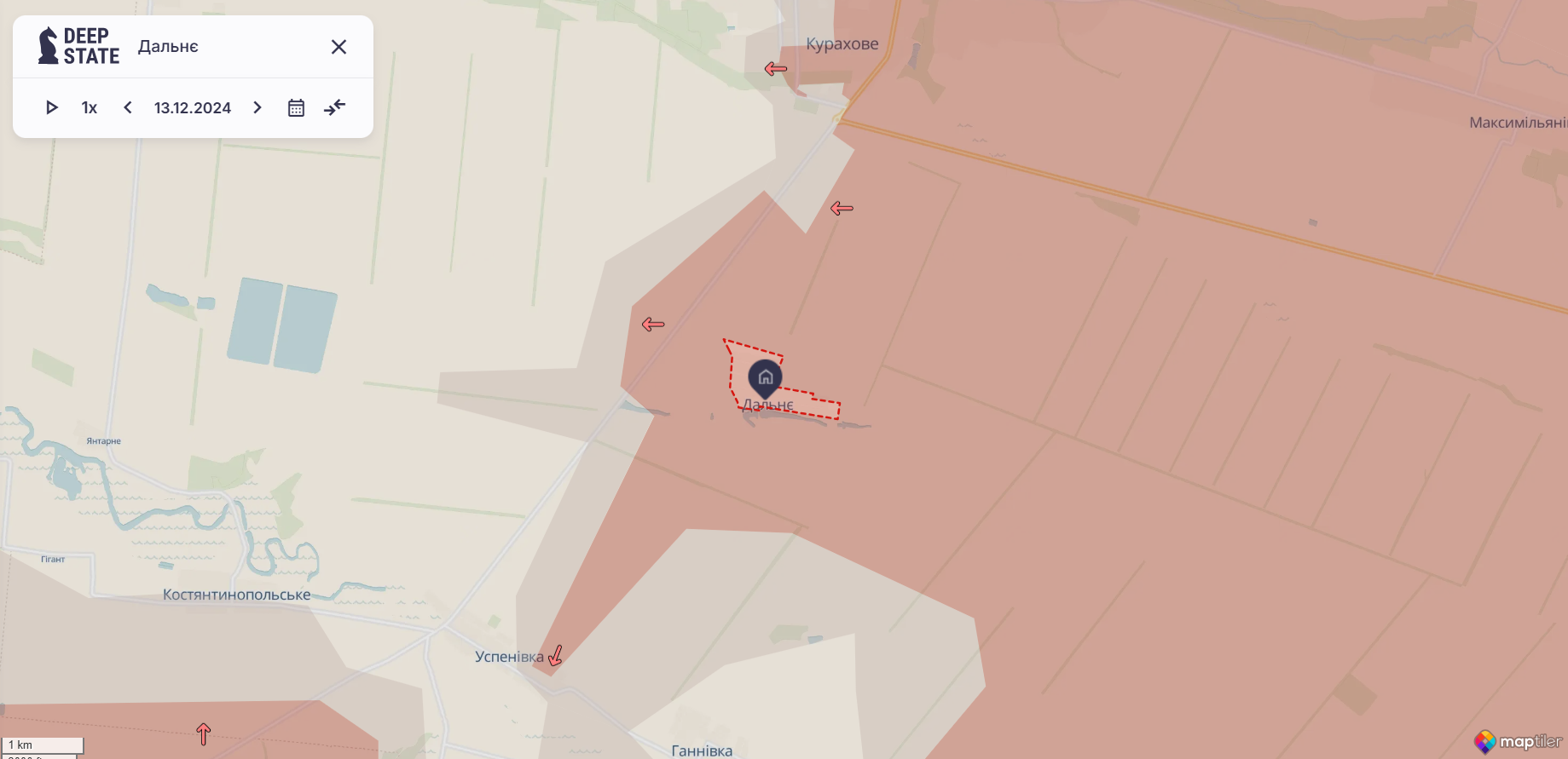 Армія Росії захопила нові населені пункти навколо Успенівки на Донеччині: оновлена карта