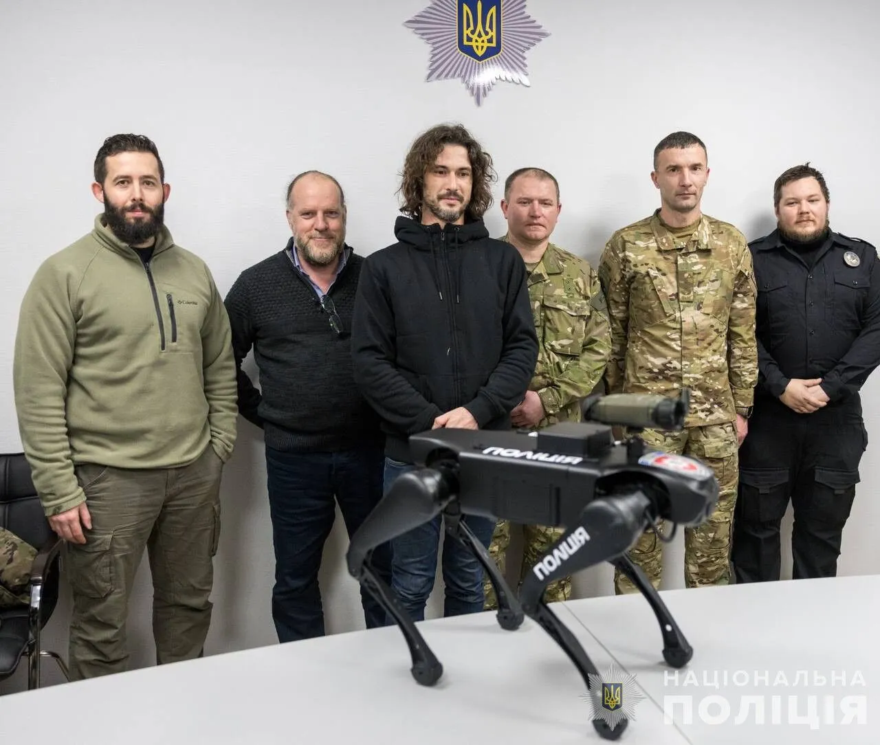 Fighters of the KORD special unit received a ground drone on four 
