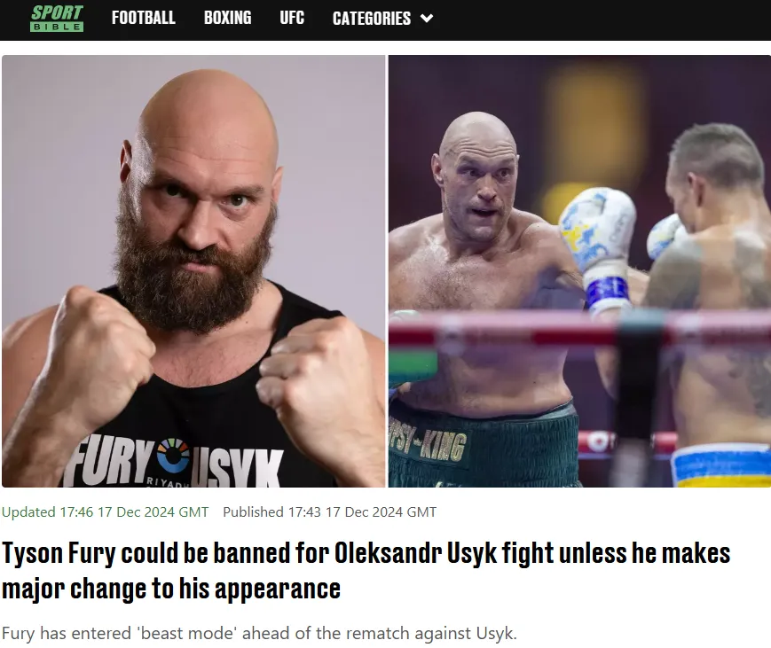 ЗМІ повідомили, що Ф’юрі можуть зняти з реваншу з Усиком: яка причина та чому це неправда