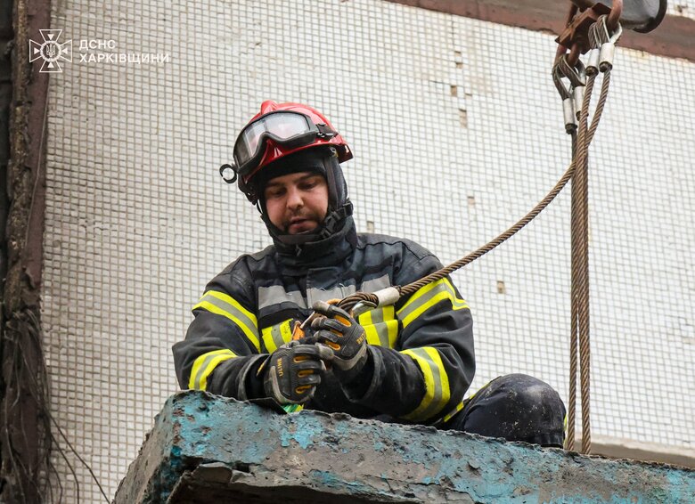 Emergency work after drone attack completed in Kharkiv dqxikeidqxitkant