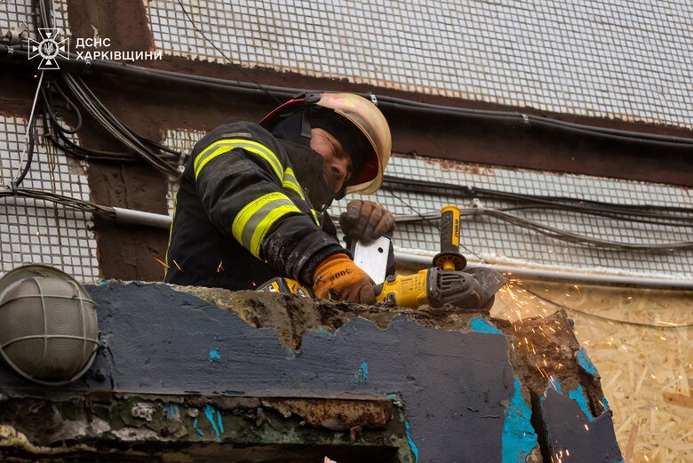 В Харькове завершили аварийные работы после атаки беспилотника