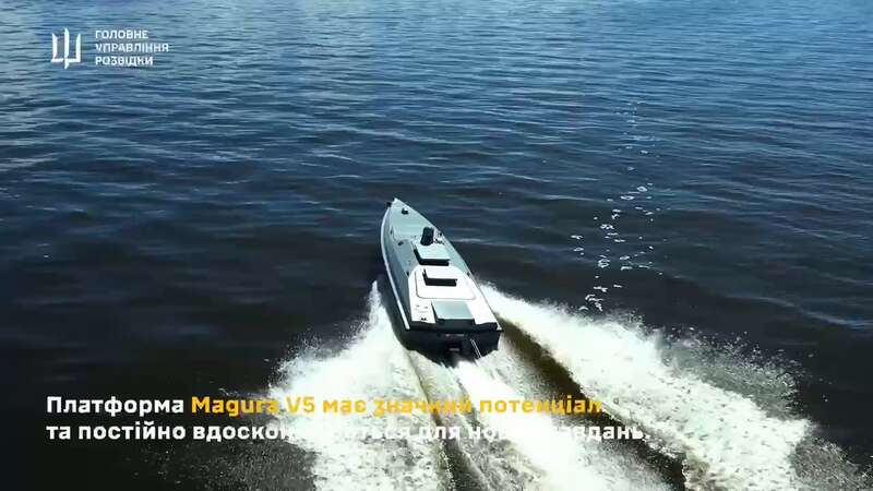 Перший у світі безпілотник, що знищив військовий корабель: в ГУР показали роботу ударного морського дрона Magura V5. Відео