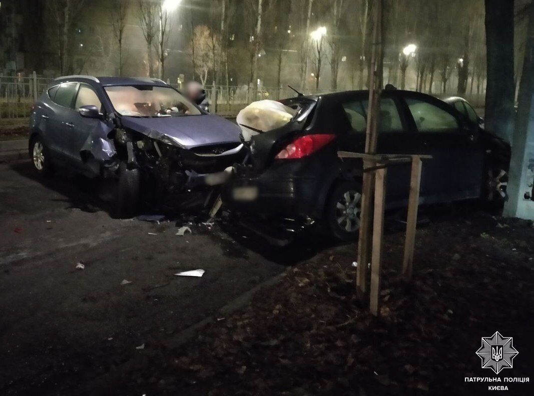 В Киеве п’яний водій на швидкості врізався у легковик. Подробиці ДТП та фото dqxikeidqxiqqeant