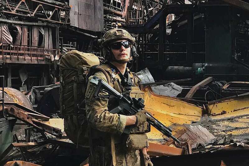 «Скромный» на заводе «Азовсталь». Фото из личного архива «Скромного» dqxikeidqxitkant