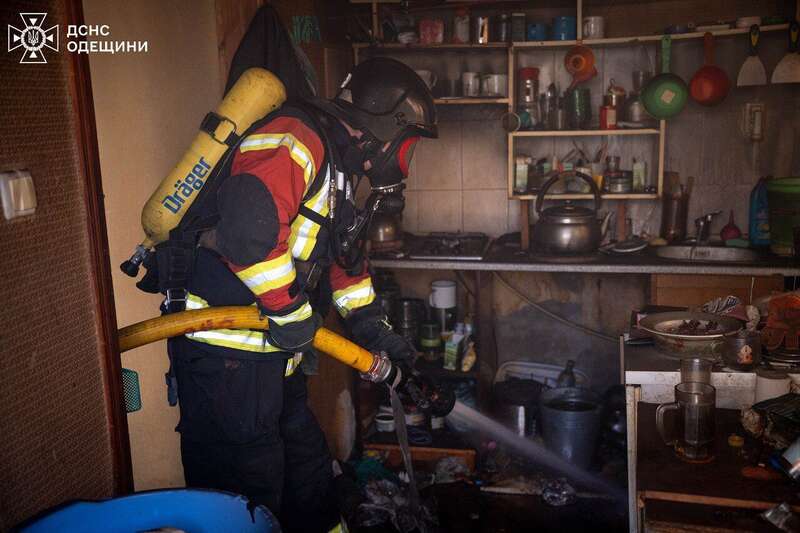 В Одессе вспыхнула квартира