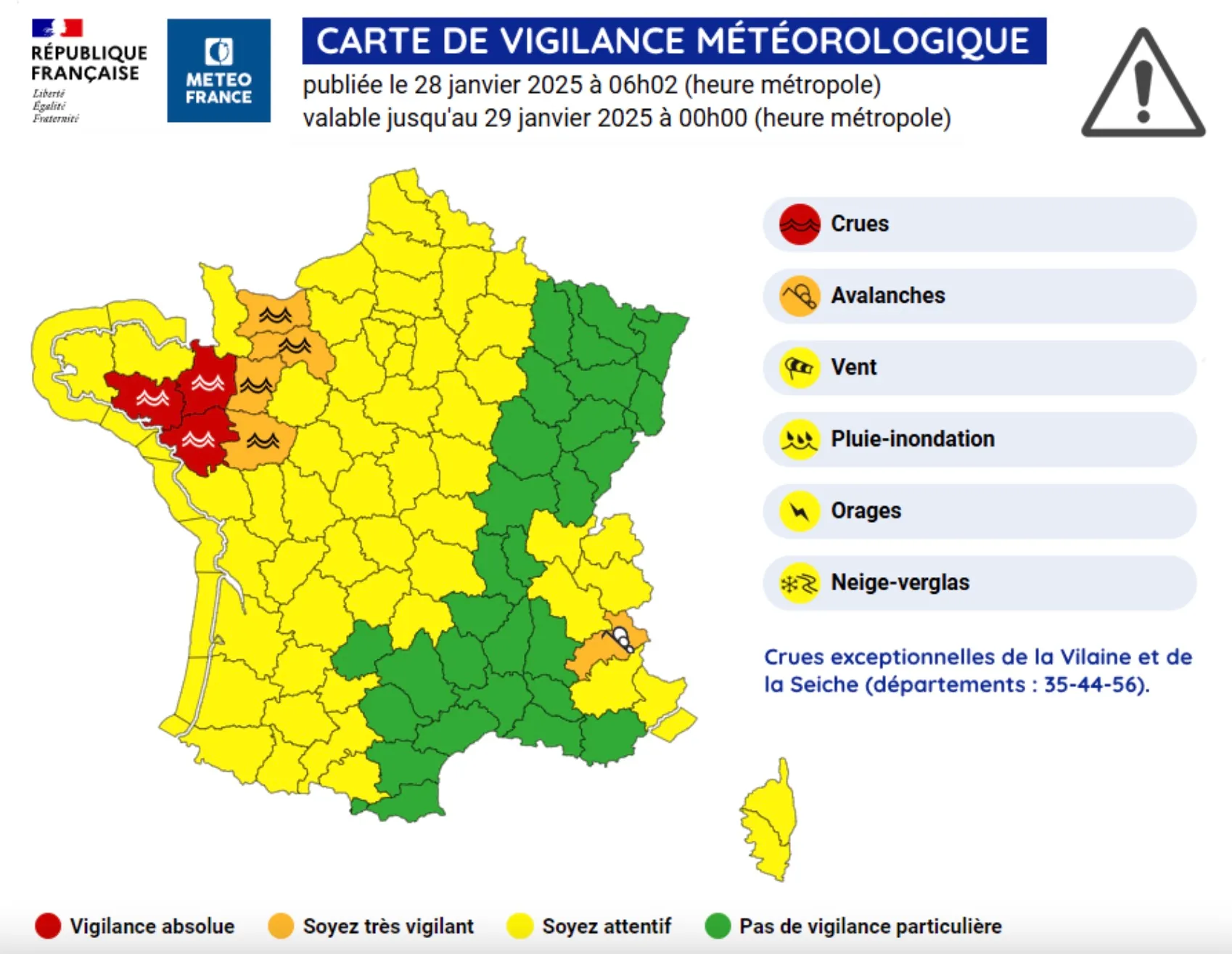 Повені на заході Франції загрожують новим районам