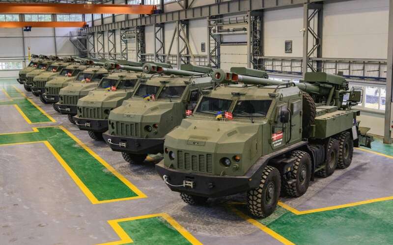 Ukrainian self-propelled artillery installations ’Bogdana’. 2024 year. Photo: Ministry of Defense of Denmark