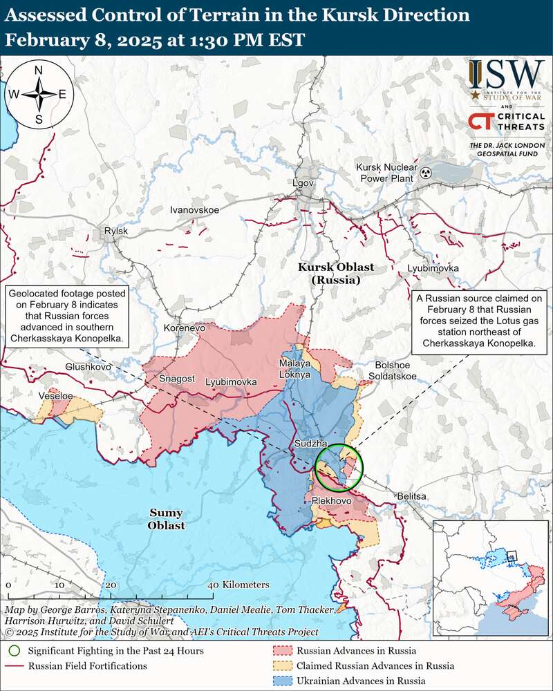 Курський напрямок. Карта бойових дій ISW dqxikeidqxiqqeant
