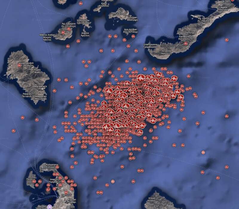 Землетруси у Греції, землетруси на Санторіні, землетруси в Егейському морі dqxikeidqxitkant