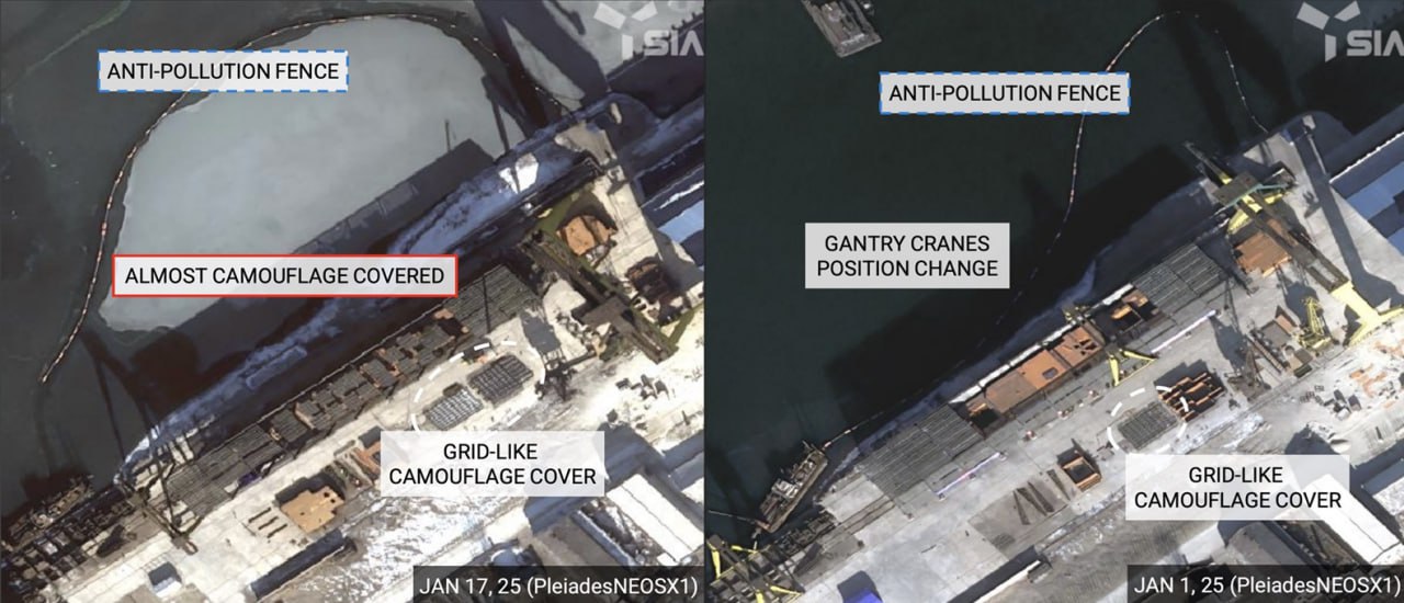 Строительство нового северокорейского военного корабля, спутниковые снимки от SI Analytics nK Insight, публикует издание NK News