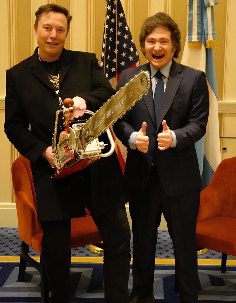 Ілон Маск та Хав’єр Мілей. dqxikeidqxiqqeant