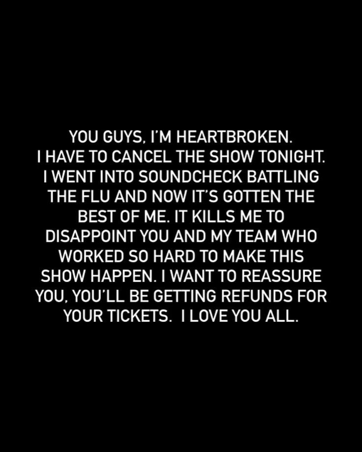 Джастин Тимберлейк отменил концерт за несколько часов до начала из-за серьезной болезни dqxikeidqxitkant