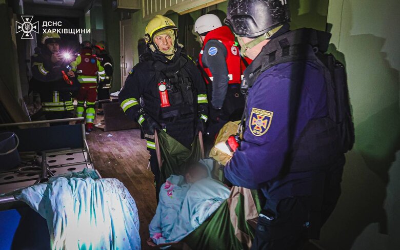 Massive drone attack on Kharkiv