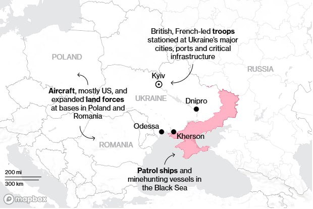 Миротворчі сили в Україні включатимуть авіацію та флот союзників, - Bloomberg dqxikeidqxiqqeant