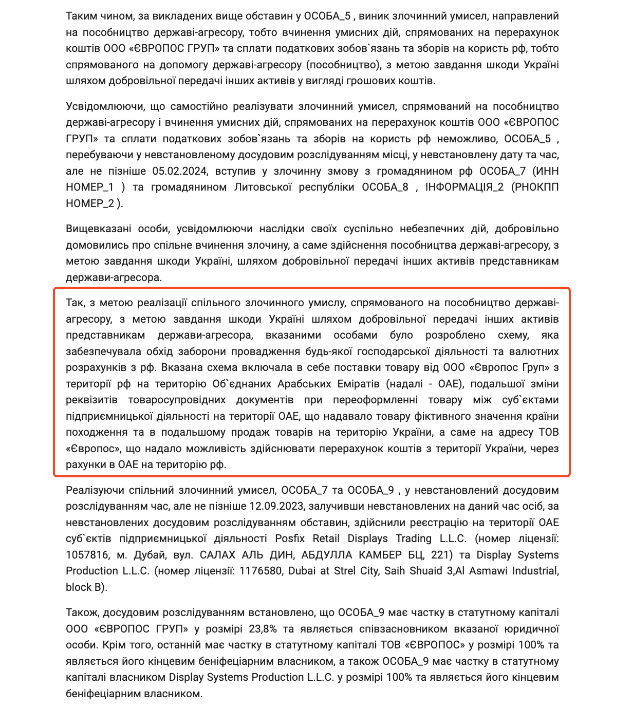 Фрагмент ухвали суду від 15.03.2025 року