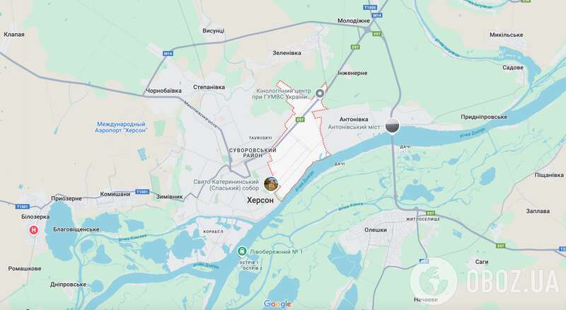 Dnipro district of Kherson