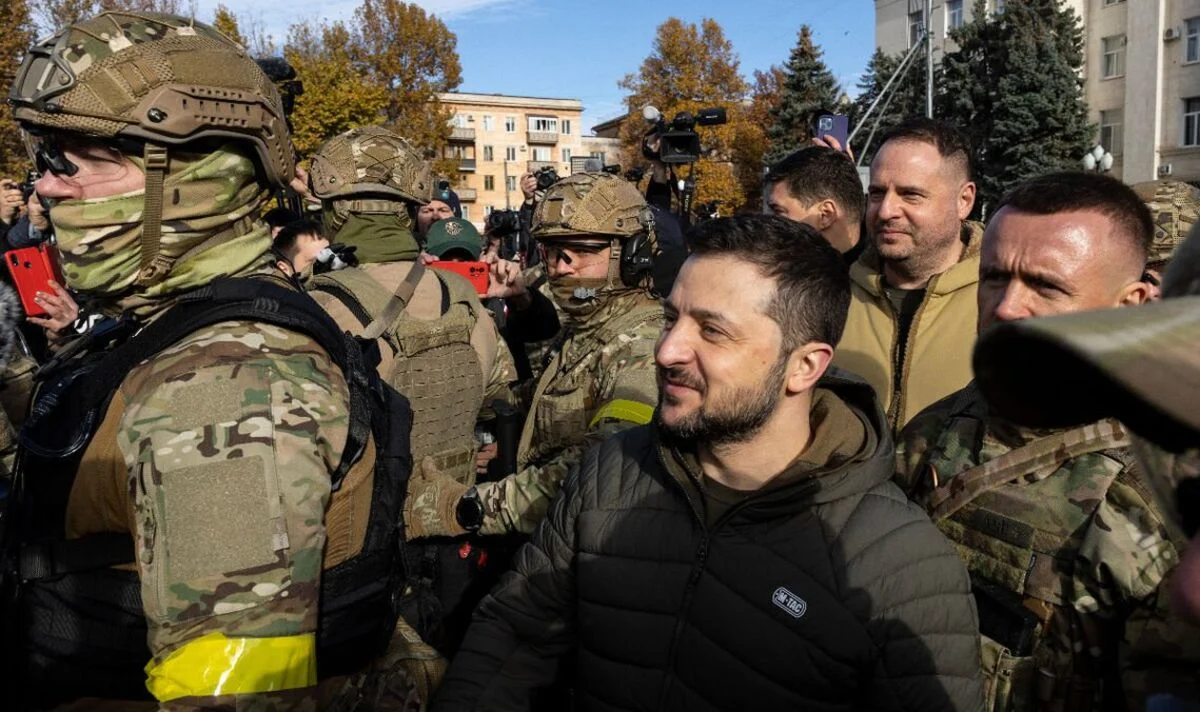 Зеленский смог продемонстрировать эффективность поддержки союзников, когда украинская армия вернула оккупированные русскими территории, включая Херсон (Фото: Getty Images)