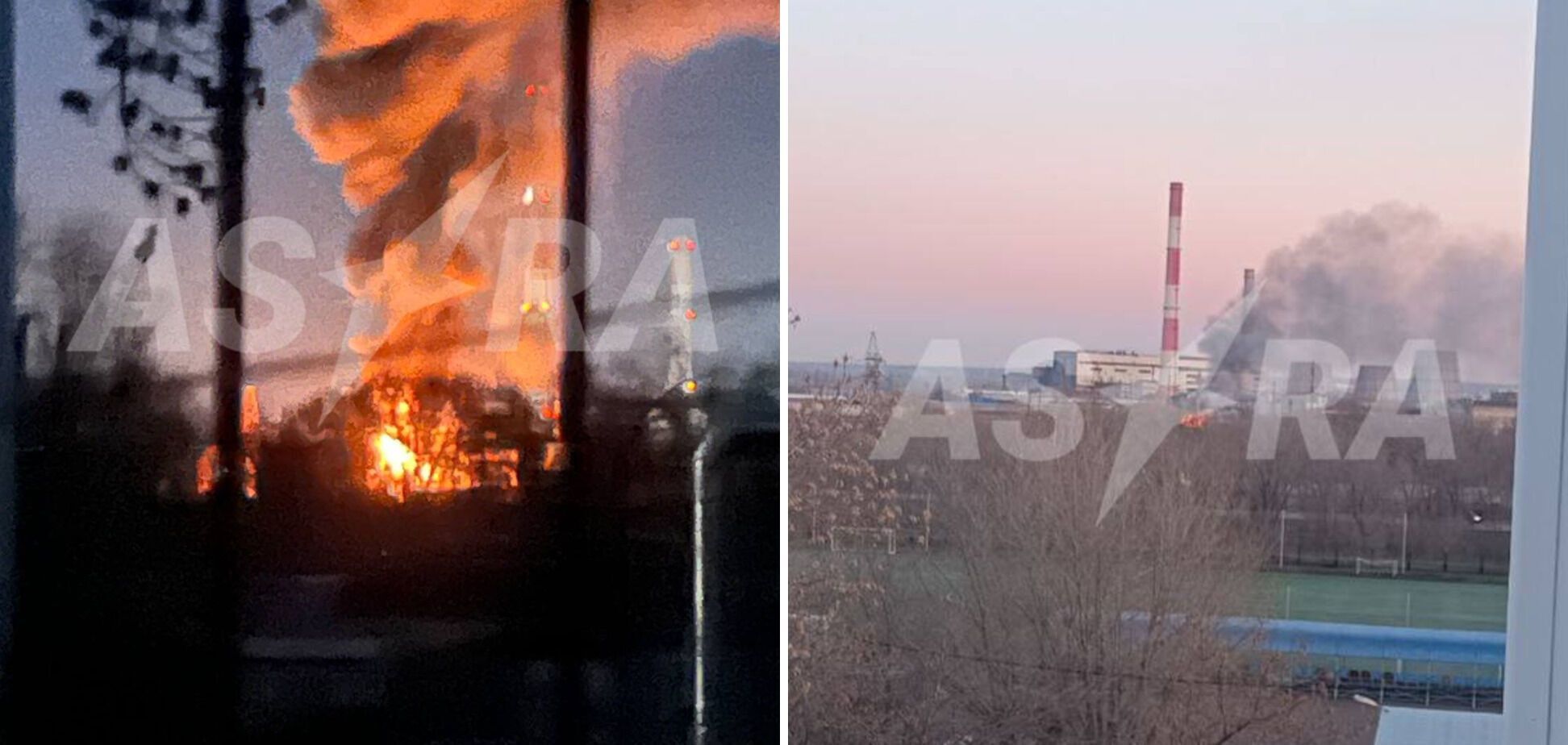 A large fire broke out at the CHPP in Russian Orenburg: the explosion was explained by a short circuit. Photos and videos
