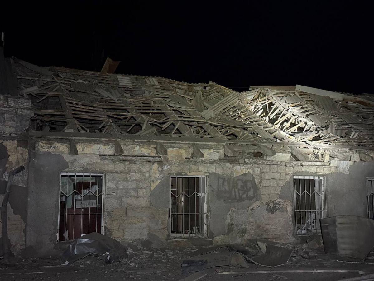 Consequences of drone attack on Odessa