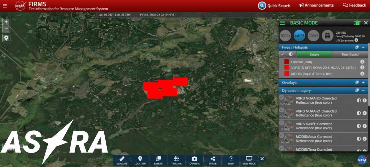 Як новорічна ялинка: OSINT-аналітики показали масштаби пожежі на складі боєприпасів у Володимирській області РФ. Фото dqxikeidqxitkant