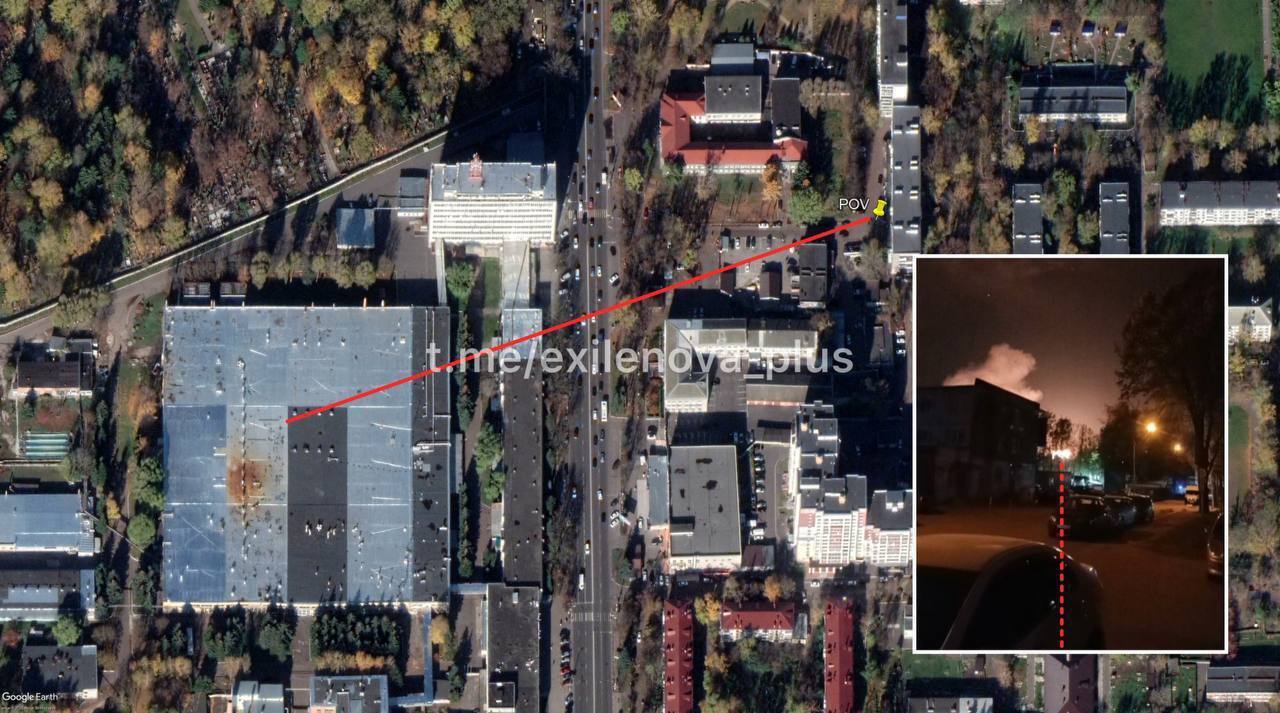 Под ударом был завод микроэлектроники: дроны атаковали российский Брянск, после взрывов вспыхнул пожар. Фото и видео