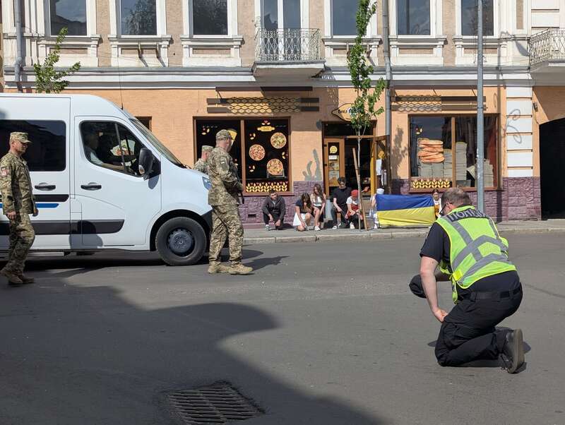 Прощання із загиблим захисником Максимом Ткачуком у Ковелі