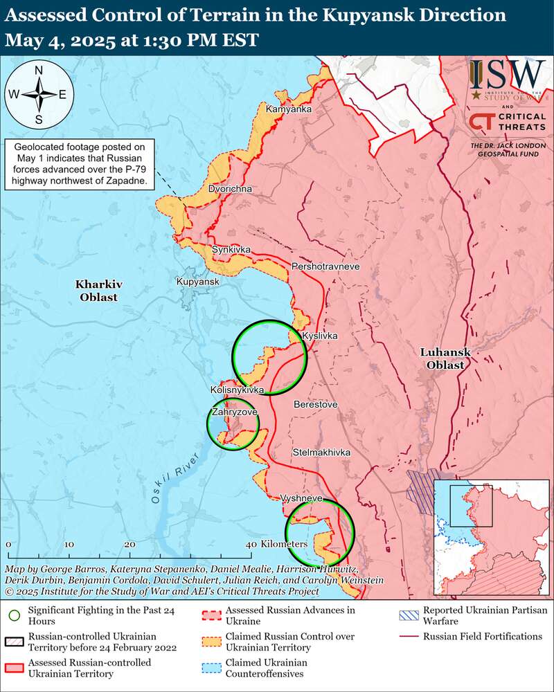 ЗСУ просунулися під Торецьком, Росія наступає на двох напрямках – ISW
